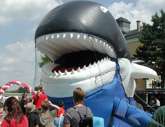 :: Riesenrutsche Free Willy, Springburg mieten, Springburg Wal leihen